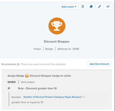Add badge for discount shopper Add badge for discount shopper