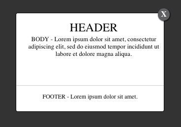 Modal Popup Extension Example Modal Popup Extension Example