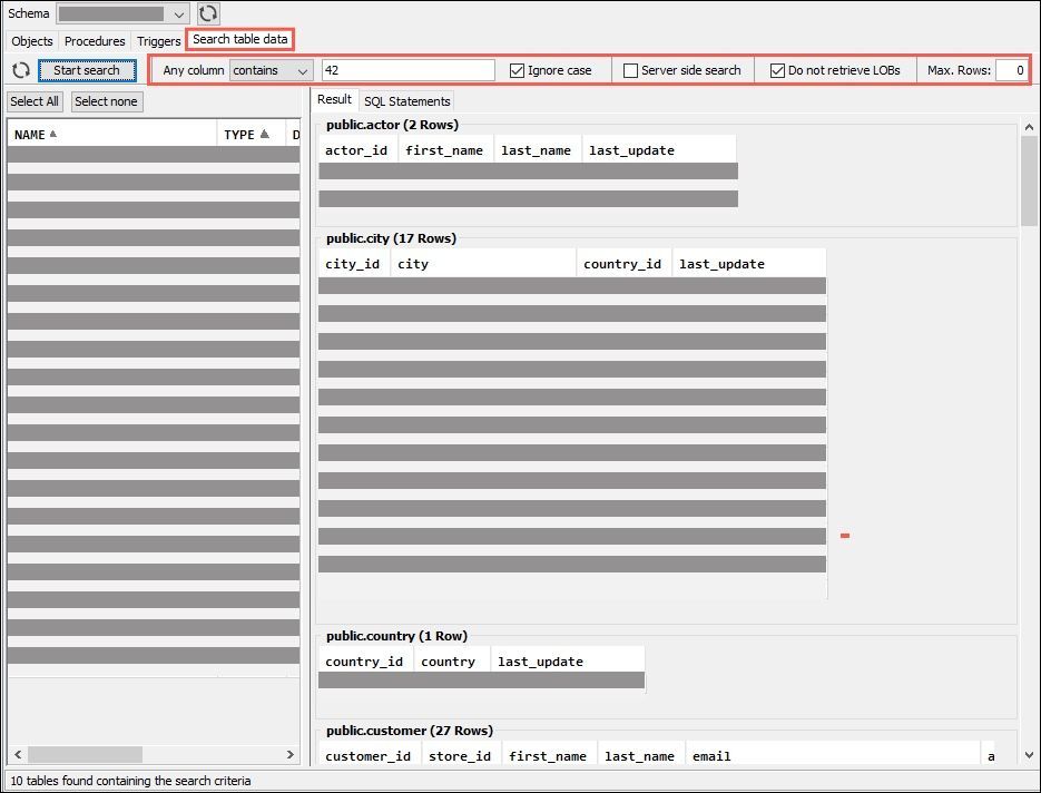 DataAccess Running Queries on AudenceDB EventDB Using SQL WorkbenchJ_Search Table Data DataAccess Running Queries on AudenceDB EventDB Using SQL WorkbenchJ_Search Table Data